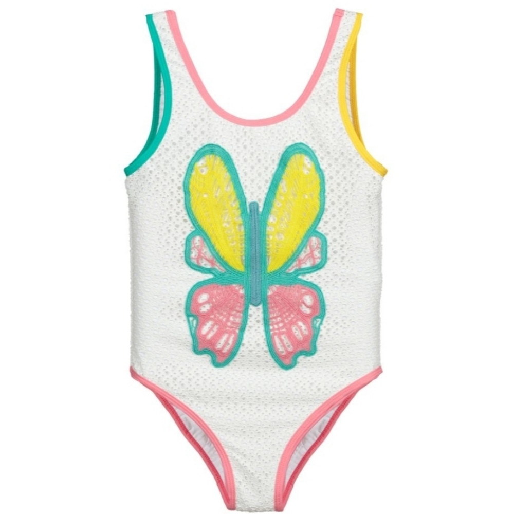NWT Stella McCartney Kids Butterfly Eyelet Swimsuit